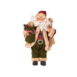 Decoris kerstman met cadeaus 15x25x30cm polyester