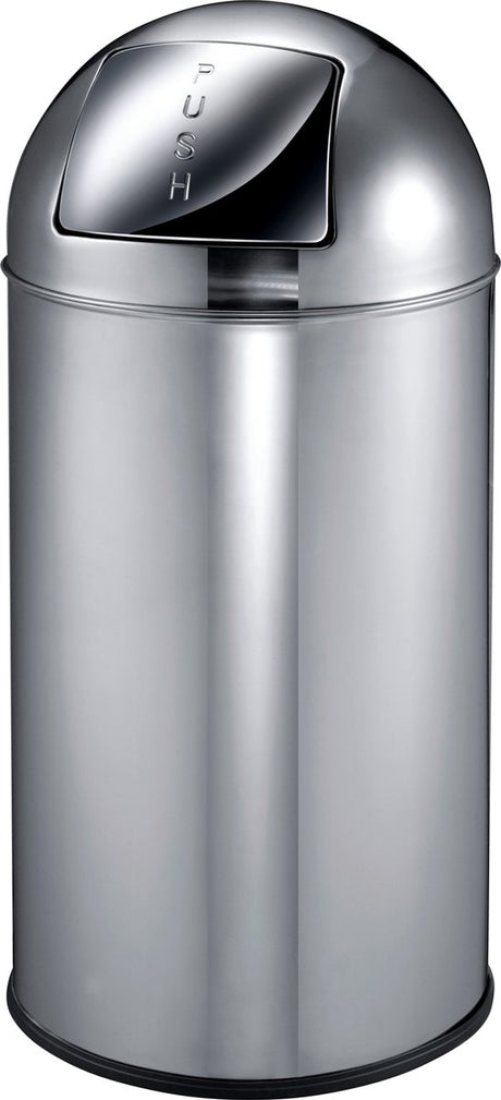 Eko - pushcan 40 liter - stainless steel - rvs - prullenbak