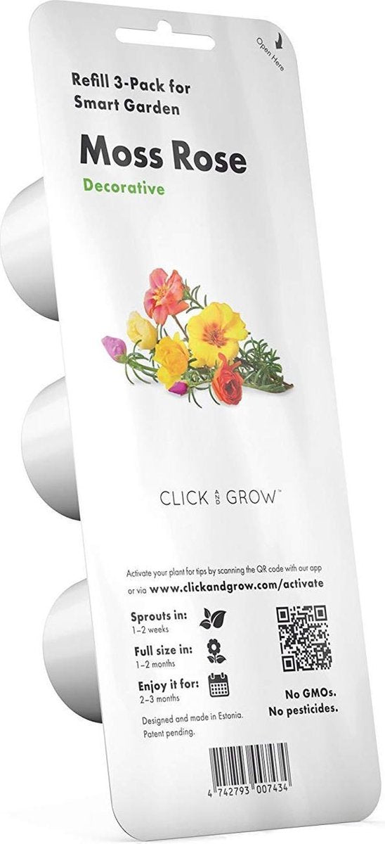 Click and grow moss rose refill 3-pack (voor smart garden toestellen)