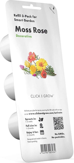 Click and grow moss rose refill 3-pack (voor smart garden toestellen)