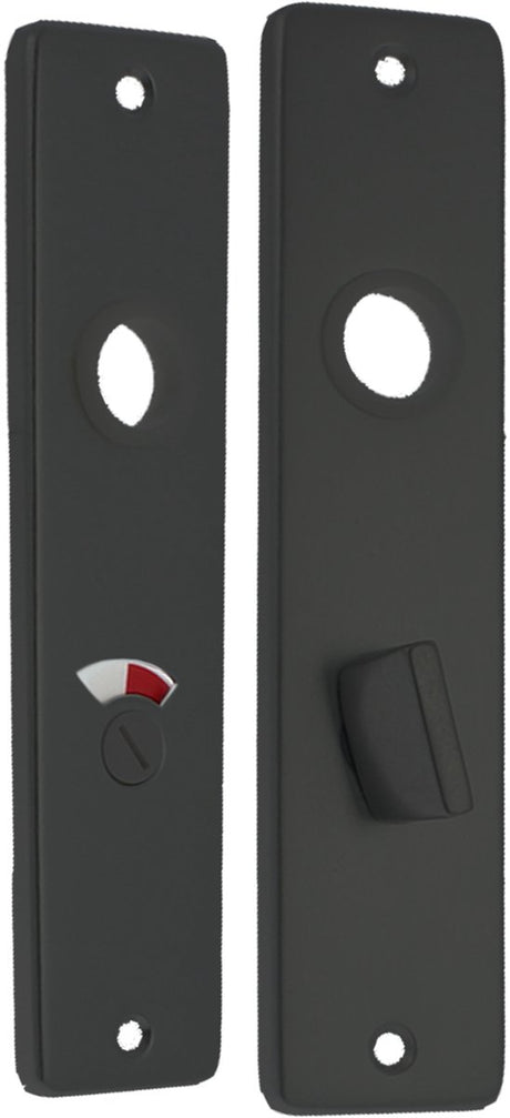Starx wc- schild - kortschild met wc-slot (wc63 8) - aluminium â€“ zwart