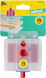 Wolfcraft - gatenzaag 76mm - bim gatenboor 76 mm - gatzaag - 5494000