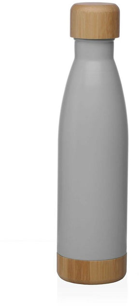 Versa waterfles grijs staal 500 ml 7 x 27 x 7 cm