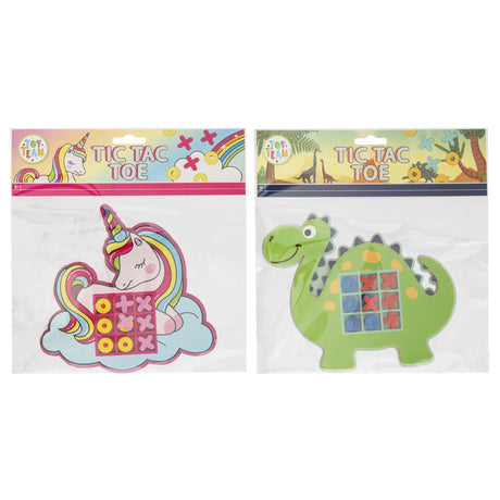 Moxy tic tac toe spel unicorn of dino