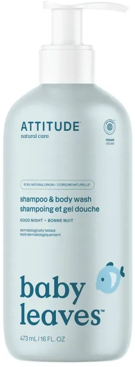 Attitude - baby leaves shampoo body wash good night