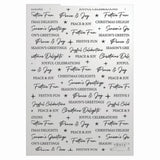 Tonic studios • timeless tidings season’s greetings 3d embossing folder
