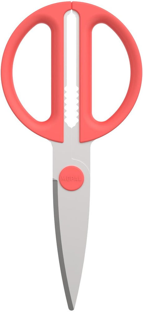 Mepal schaar chef it - keukenschaar - extra functie voor het kraken van noten of openen van een dop - ergonomisch handvat - keukengerei - coral