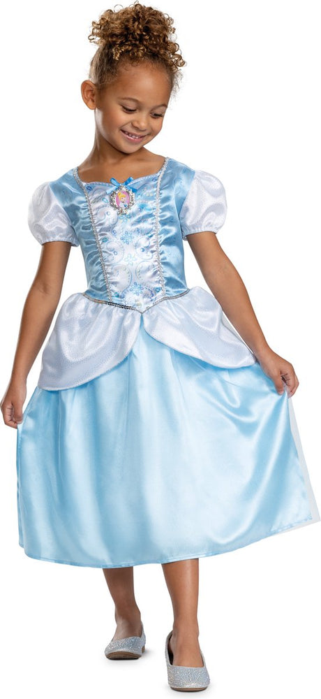 Disguise disney prinses - cinderella, cinderella jurk classic, maat xs (3t-4t jaar), meisjes xs
