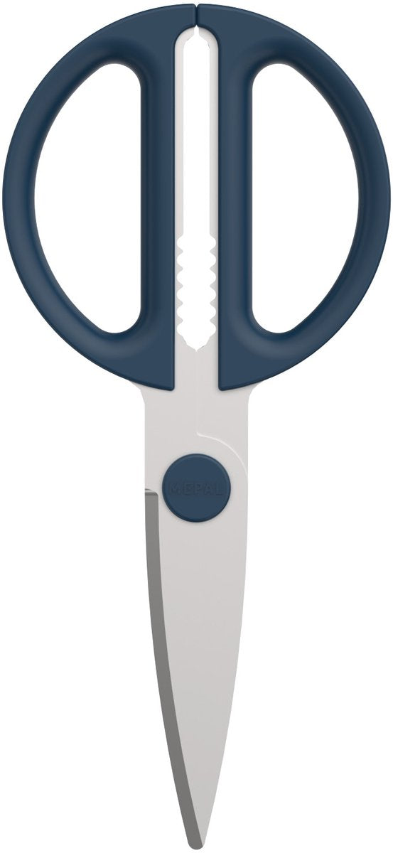 Mepal schaar chef it - keukenschaar - extra functie voor het kraken van noten of openen van een dop - ergonomisch handvat - keukengerei - navy