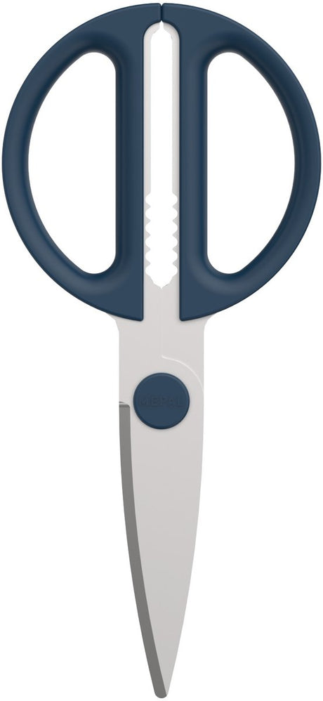 Mepal schaar chef it - keukenschaar - extra functie voor het kraken van noten of openen van een dop - ergonomisch handvat - keukengerei - navy