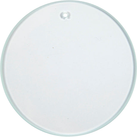 Creativ company glazen platen, d: 7 cm, dikte 3 mm, 10 stuks