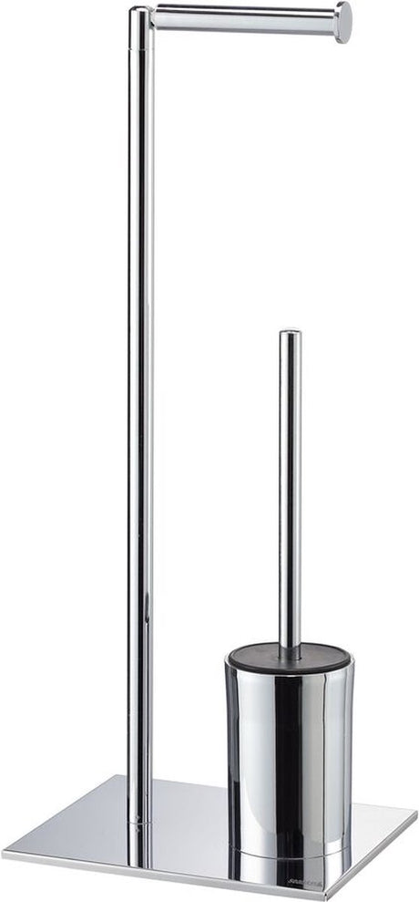 Sealskin tube - toiletbutler - toiletborstel met houder siliconen - reserverolhouder - vrijstaand - chroom