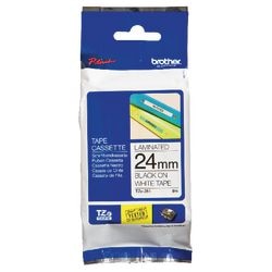 Labeltape brother tze251 24mmx8m zwart wit