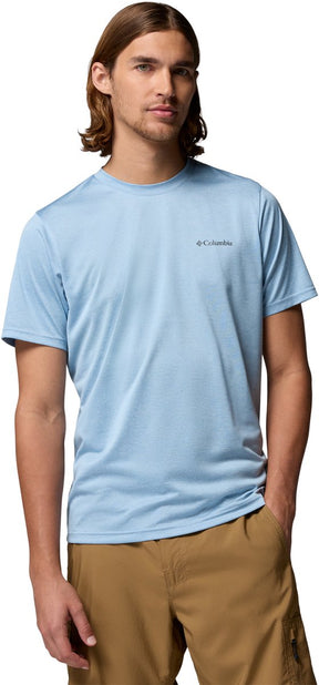 Columbia hike™ crew heren outdoorshirt - ripple blue heather