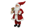 Decoris beeld kerstman rood polyester 10x20x30cm