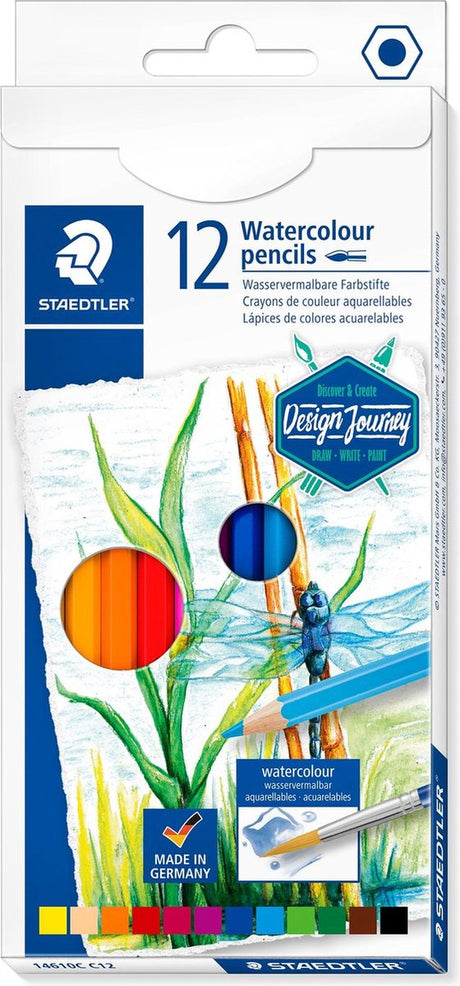 Staedtler aquarel kleurpotloden - set 12 st