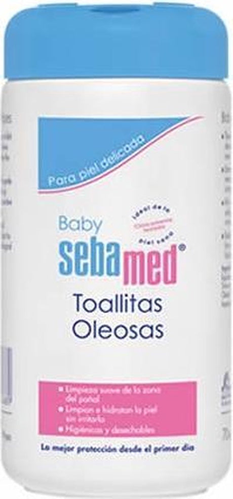 Sebamed baby baby oil wipes 70 units