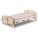 Corolle wooden doll bed Floral