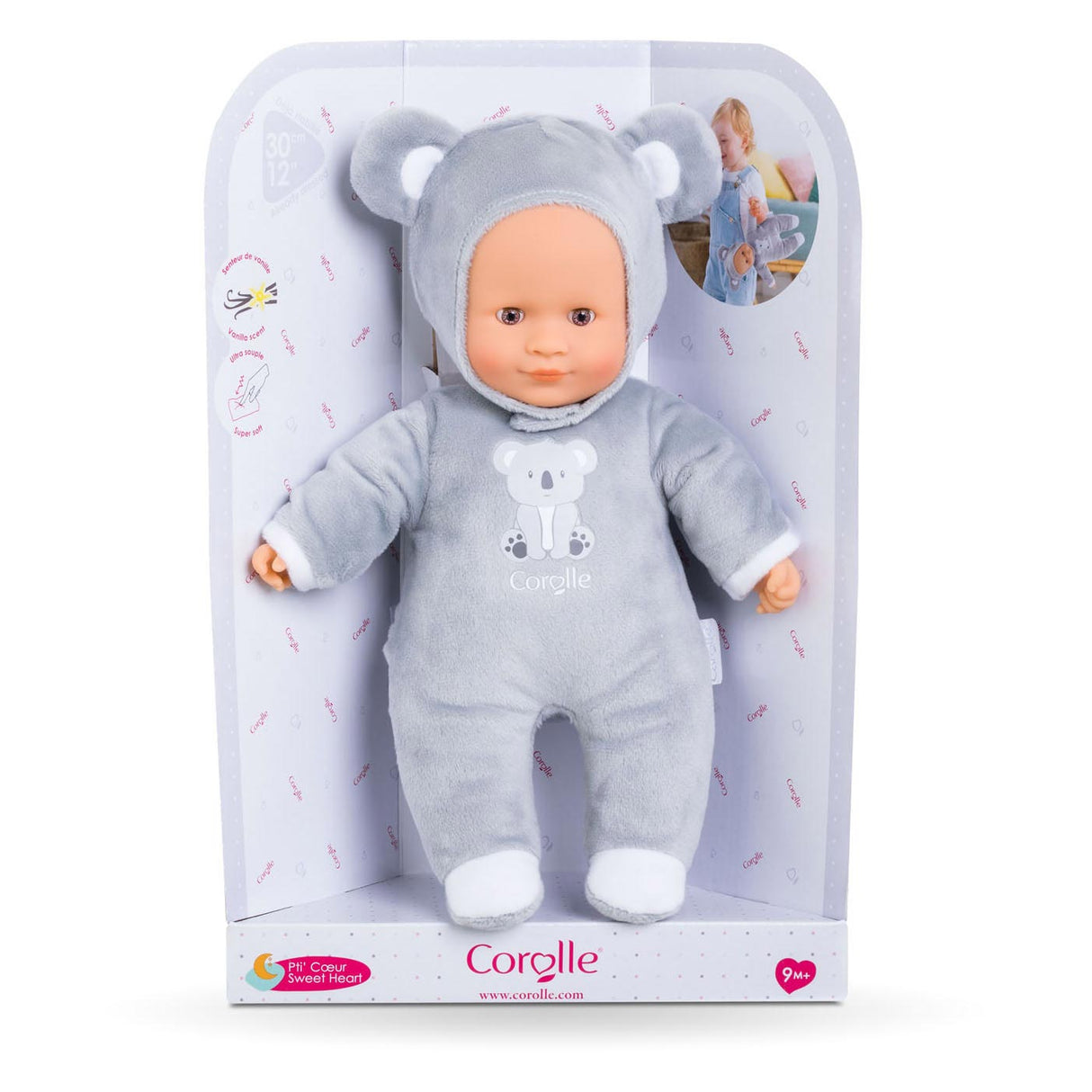 Corolelle Mon Doudou séiss Häerz Koala, 30cm