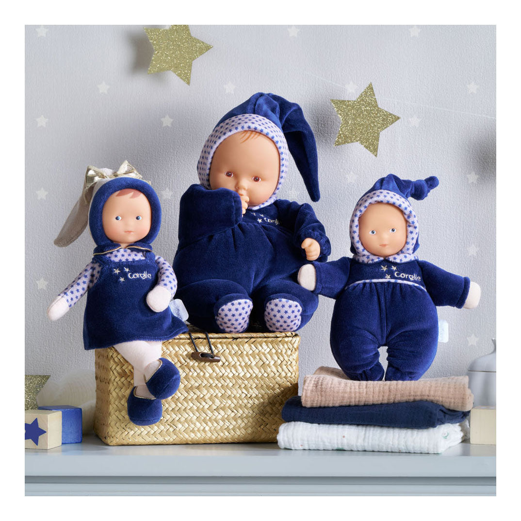 Corolle mon doudou babidoux navy blue dreams babypop, 20cm