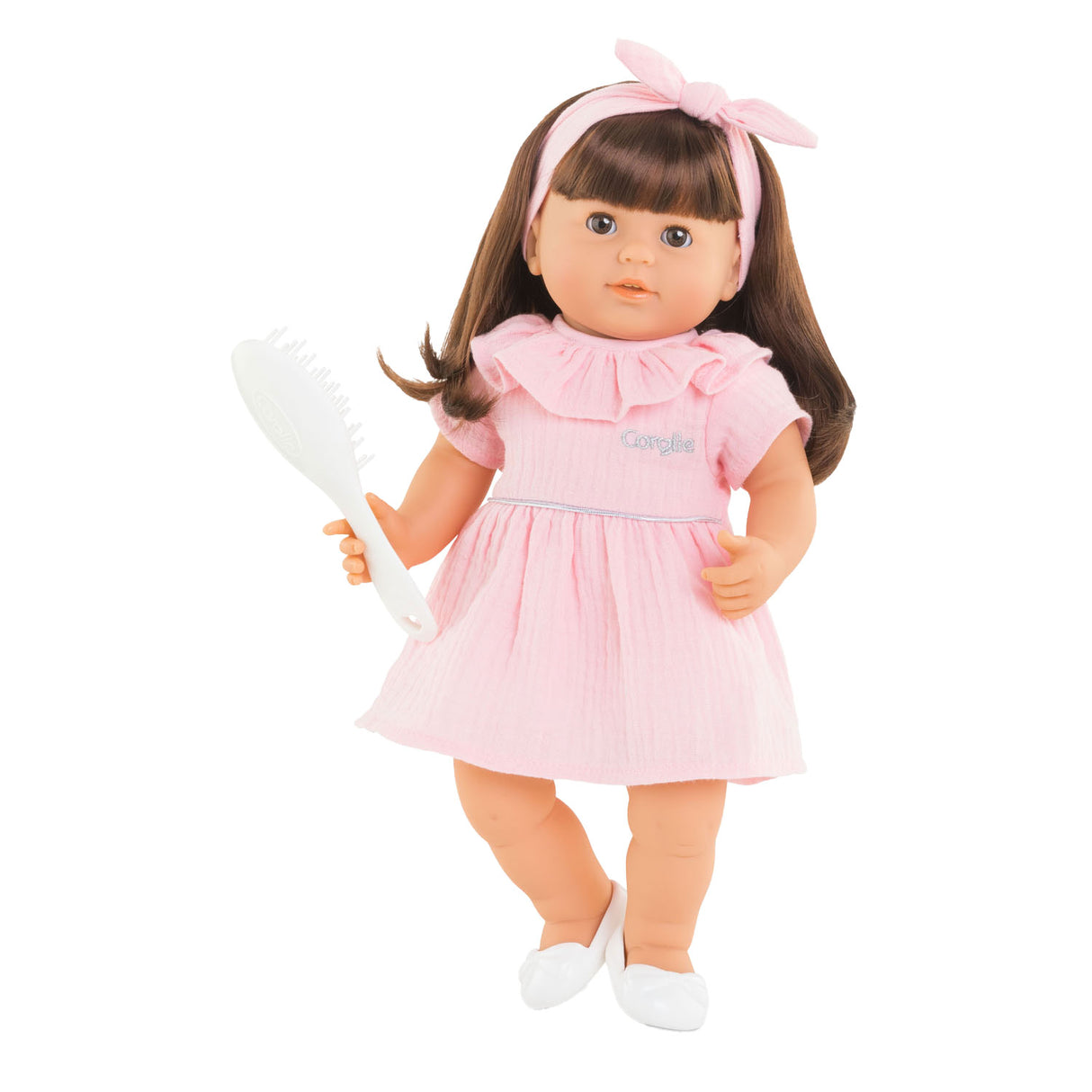 Corolle mon grand poupon babypop met lang haar - julie, 36cm