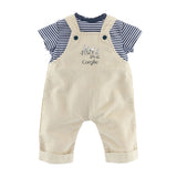 Corolle Mon Poupon Dungarees Ecru og T-shirt, 30 cm