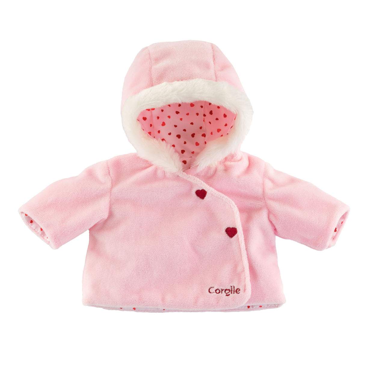 Corolle Mon Grand Poupon Jacke Hartjes Pink, 36 cm