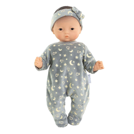 Corolle poppen pyjama en hoofdband 30cm - glow in the dark babypop kleding. m