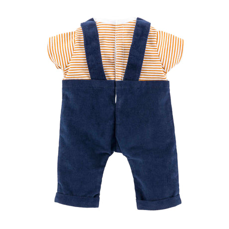 Corolle t-shirt en marineblauw overall, 30cm