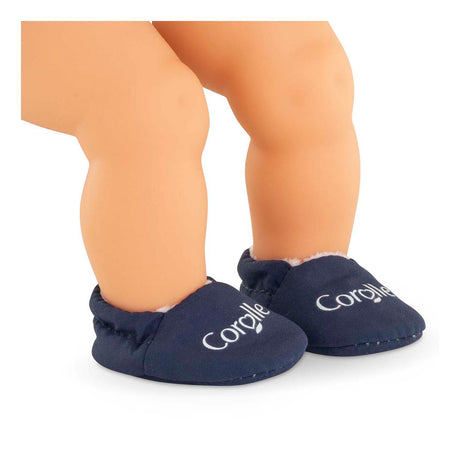 Corolle marineblauw slippers voor babypop 30cm