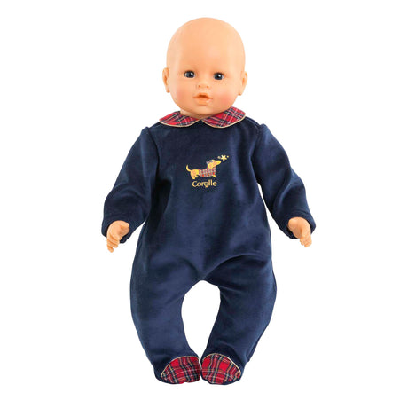 Corolle poppen pyjama - marineblauw - poppenkleding 42cm.