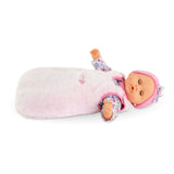 Corolle pluche slaapzak poppen roze 30cm - accessoire voor poppen.