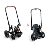 Corolle zwarte poppenwagen 3 in 1 voor babypop van 36-42cm