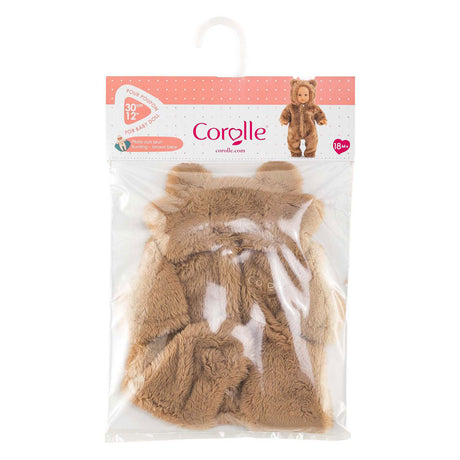 Corolle bunting brown bear onesie - 30cm