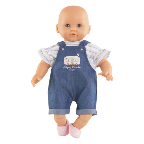 Corolle poppenoutfit jeans overall met t-shirt kleine ontdekker 30cm.