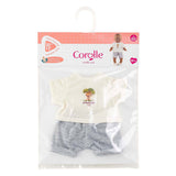 Corolle poppenoutfit t-shirt en korte broek kleine ontdekker 30cm.