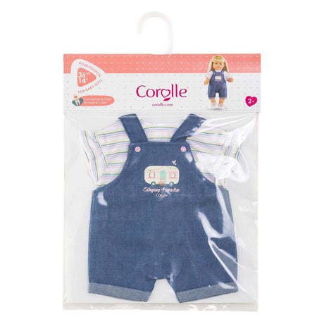 Corolle poppenoutfit jeans overall met t-shirt voor 36cm poppen. m