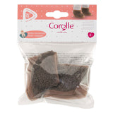 Corolle poppenlaarsjes schapenvacht-look bruin 36cm poppen accessoire.