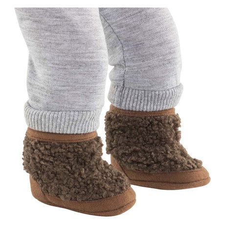 Corolle poppenlaarsjes schapenvacht-look bruin 36cm poppen accessoire.