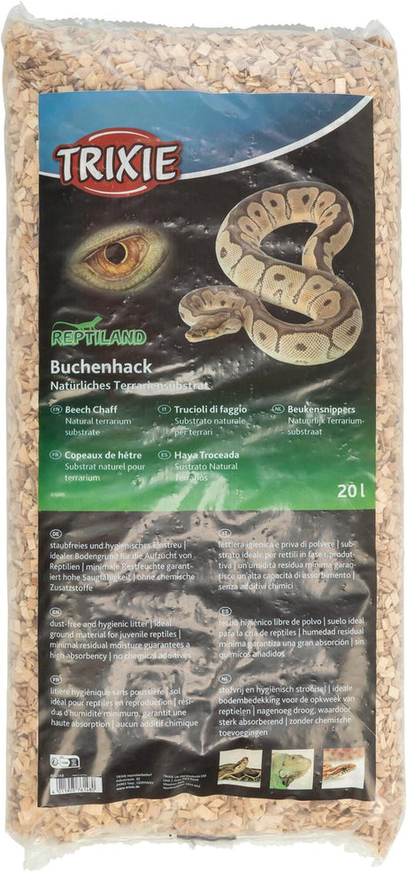 Trixie beukensnippers - stofvrij terrariumsubstraat - 20 ltr, hygiënisch en absorberend