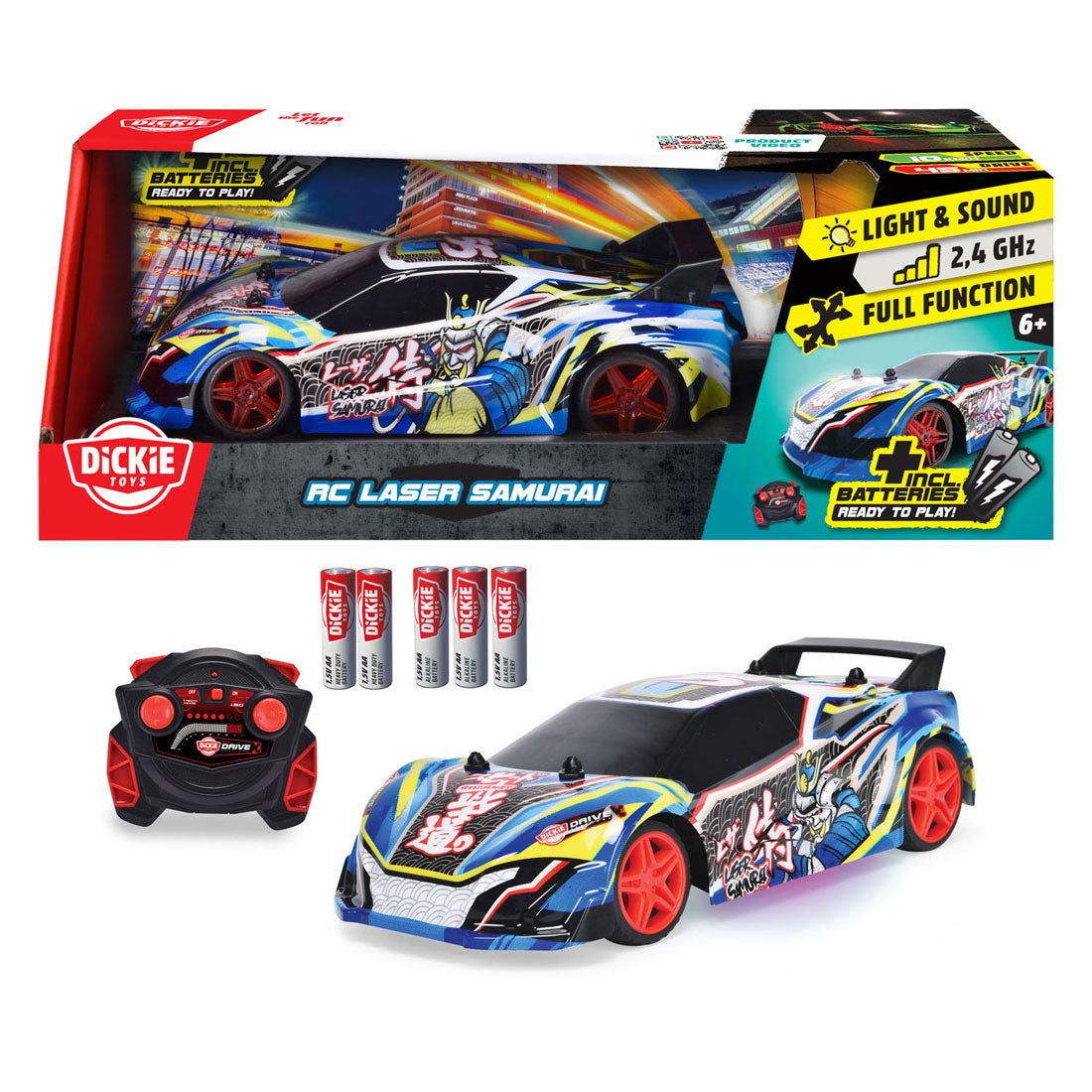 Dickie RC Steerable Auto Laser Samurai RTR