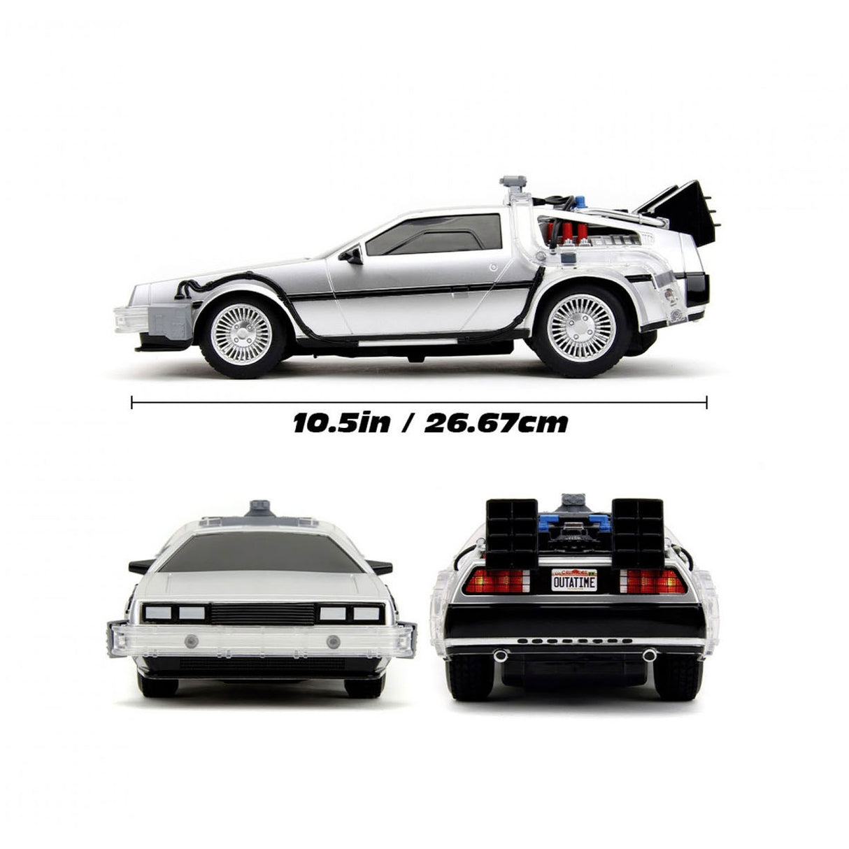 Jada Toys Jada Bestuurbare Auto Back to the Future RC Time Machine 1:16