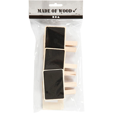 Creativ company http: www.cchobby.nl schoolbord-met-wasknijpers-afm-6-8x4-7-cm-6-stuk-1-doos