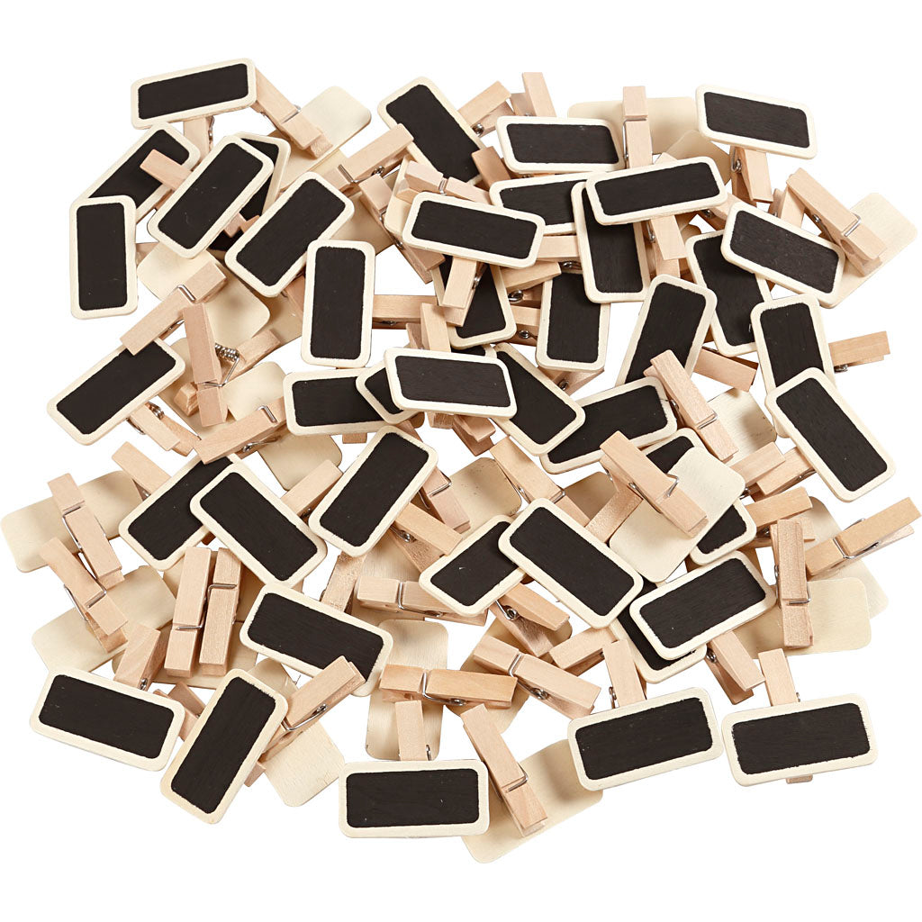 Http: www.cchobby.nl schoolbord-met-wasknijpers-afm-4x2-cm-100-stuk-1-doos