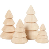 Creativ company http: www.cchobby.nl kerstbomen-van-hout-h-3-3-4-3-5-3-6-3-cm-d-2-3-3-3-2-4-cm-4-stuk-1-doos