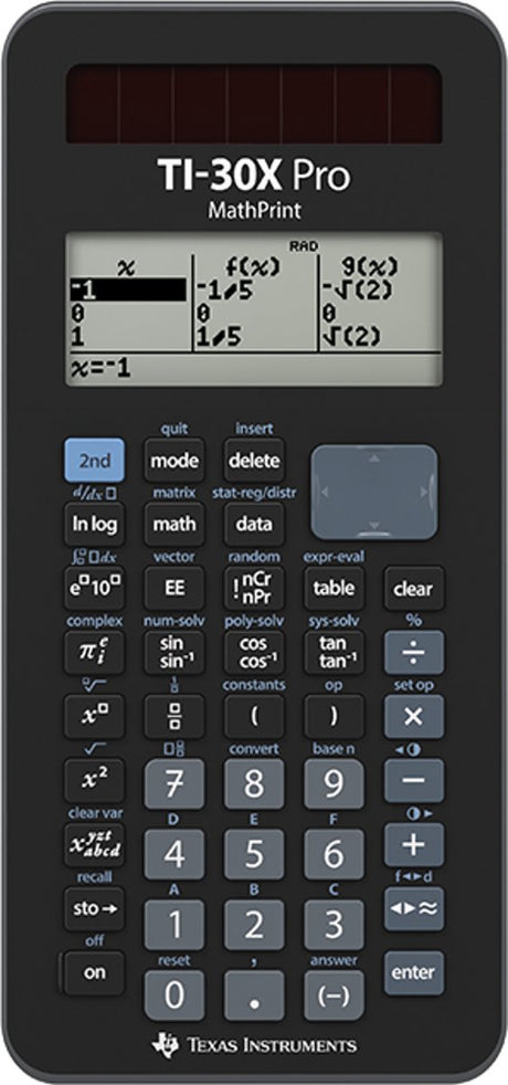 Texas instruments ti-30x pro mathprint cas wetenschappelijke rekenmachine