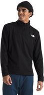 The north face m cedar trail grid fleece 1 4 zip heren outdoortrui - tnf black