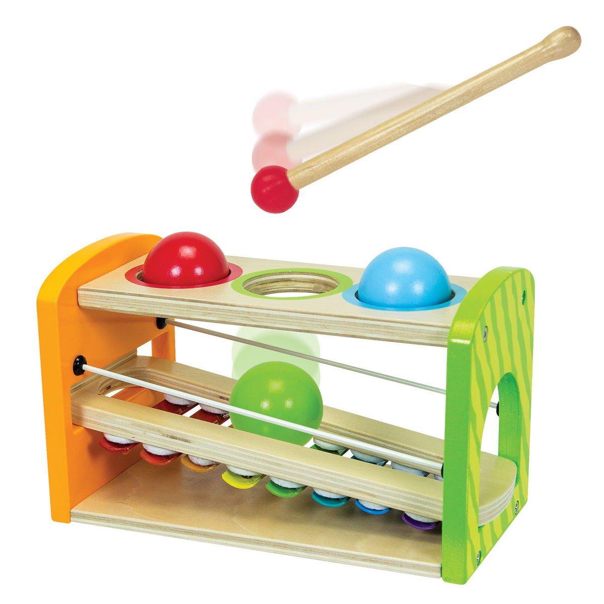 Eichhorn hamerbank met xylofoon, 5dlg.