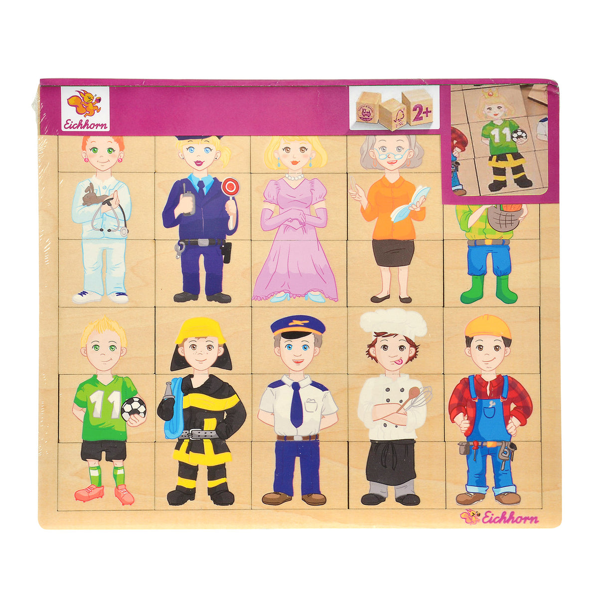 Eichhorn Wooden Puzzle Professions, 30th.