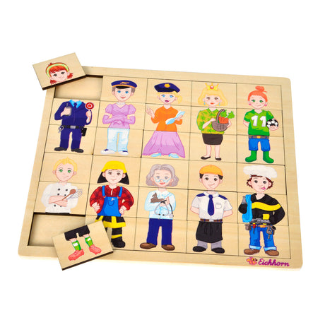 Eichhorn Wooden Puzzle Professions, 30 ..